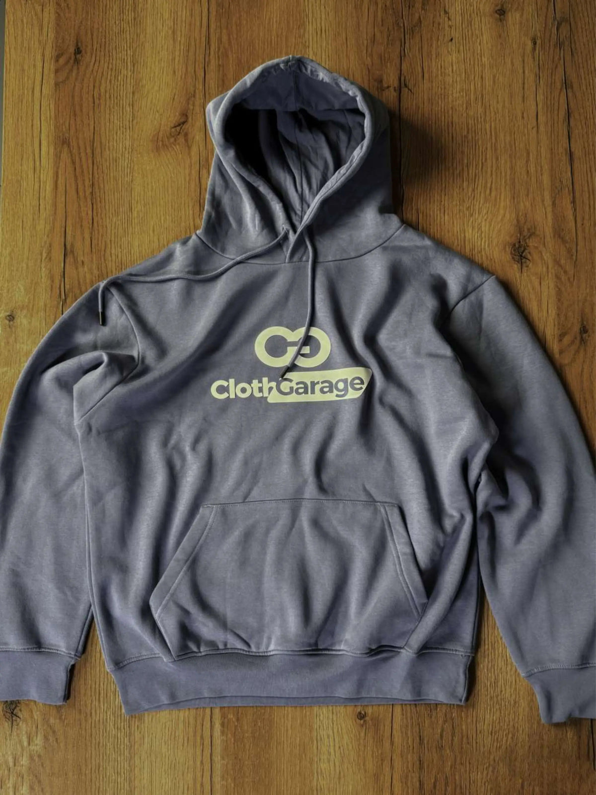 Slate Purple Cotton Fleece Hoodie