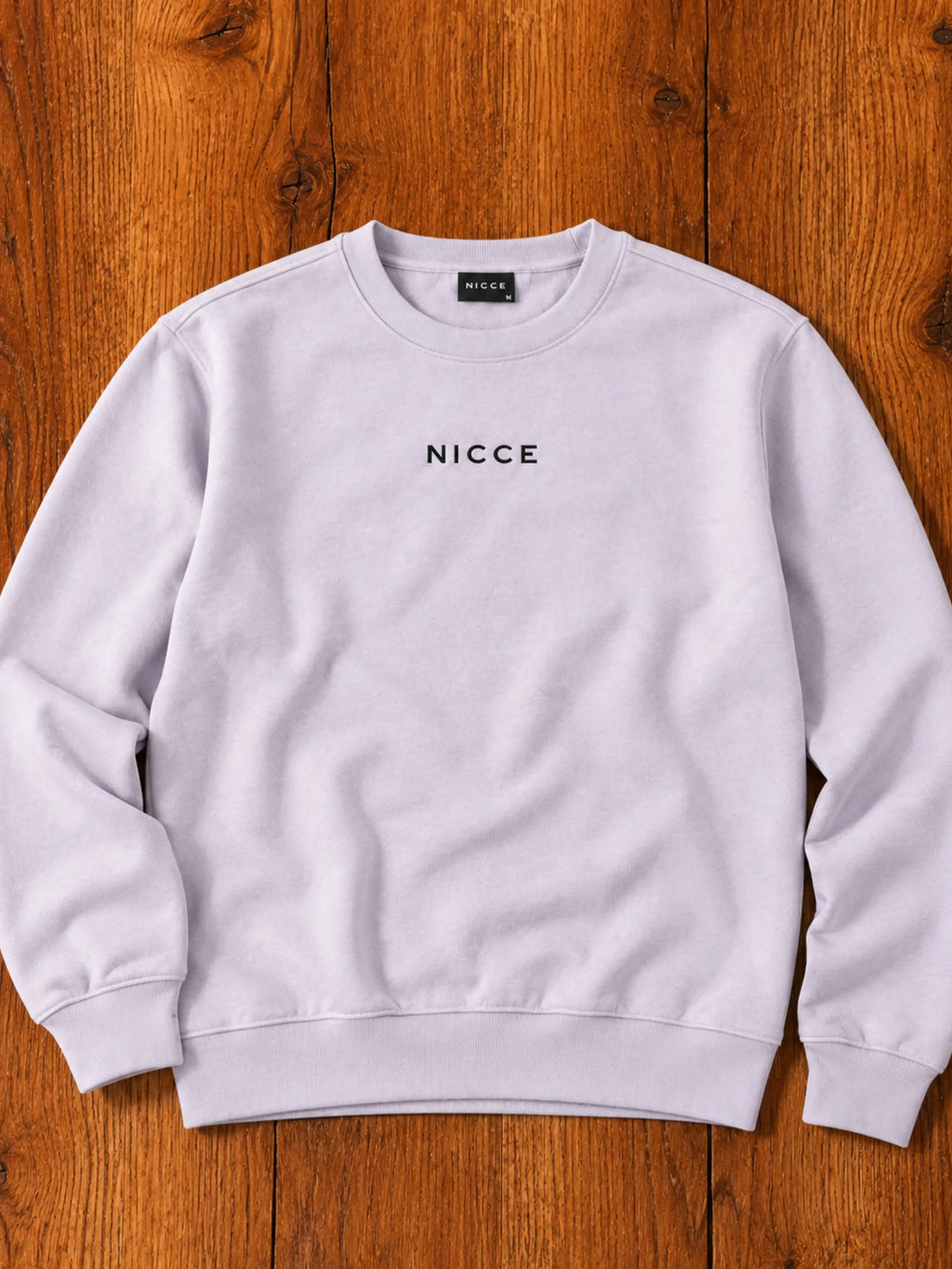 Light Purple Cotton Fleece Sweatshirt