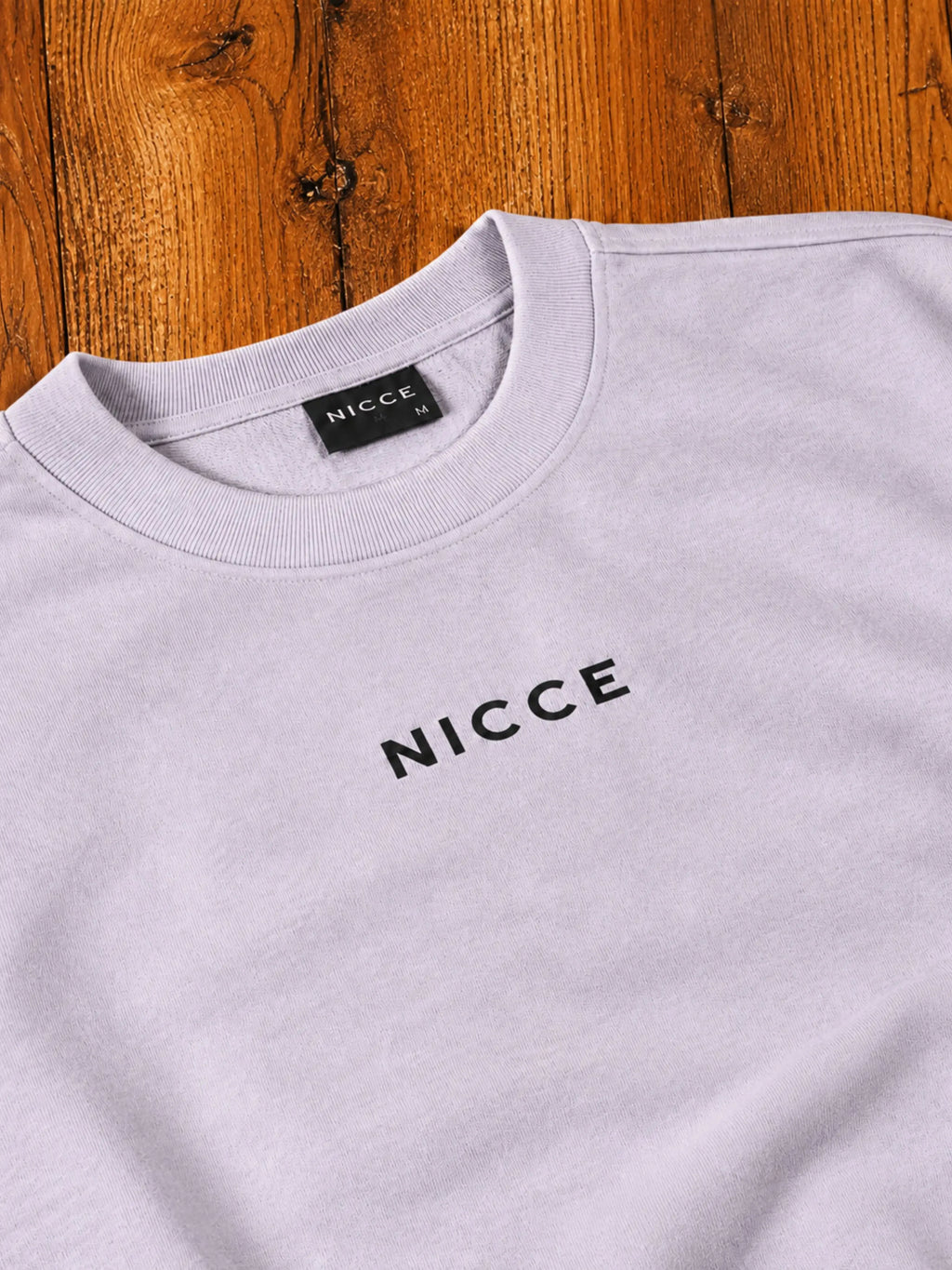 Light Purple Cotton Fleece Sweatshirt