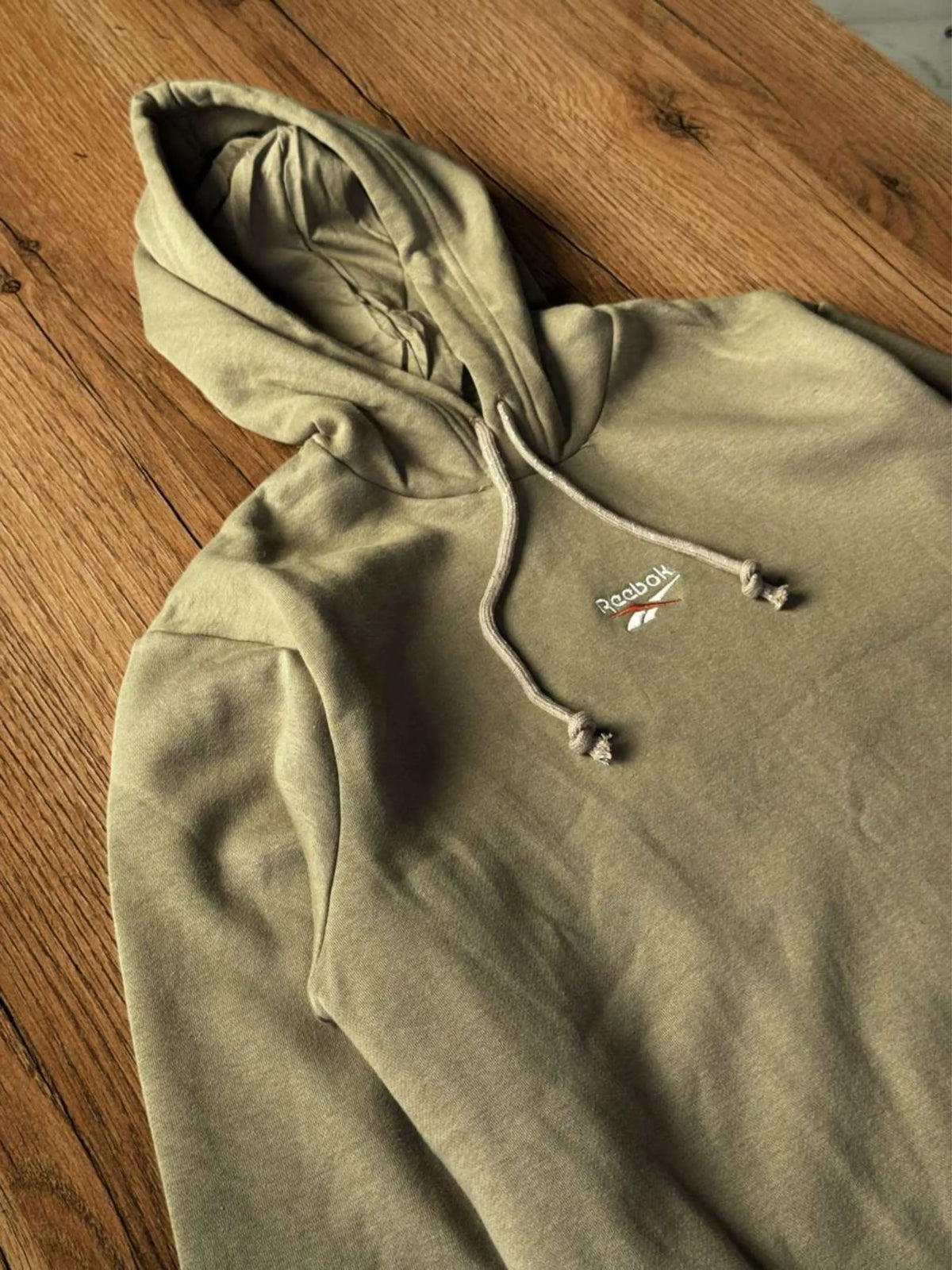 Light Brown Cotton Fleece Hoodie