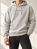 Beige Cotton Fleece Hoodie