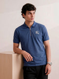 ROOX NAVY-ZIP POLO