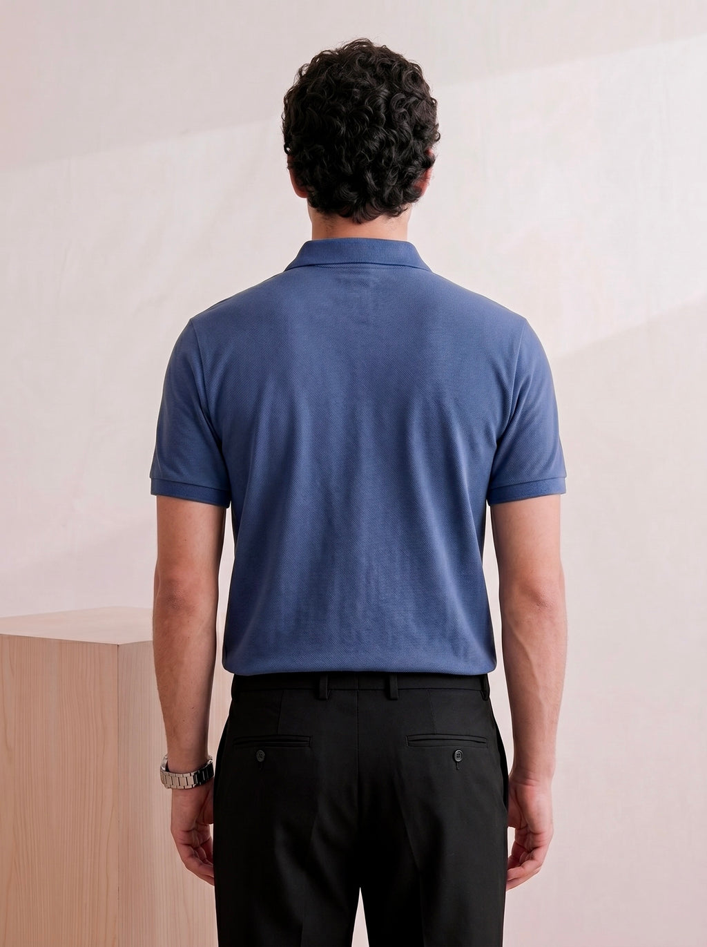 ROOX NAVY-ZIP POLO