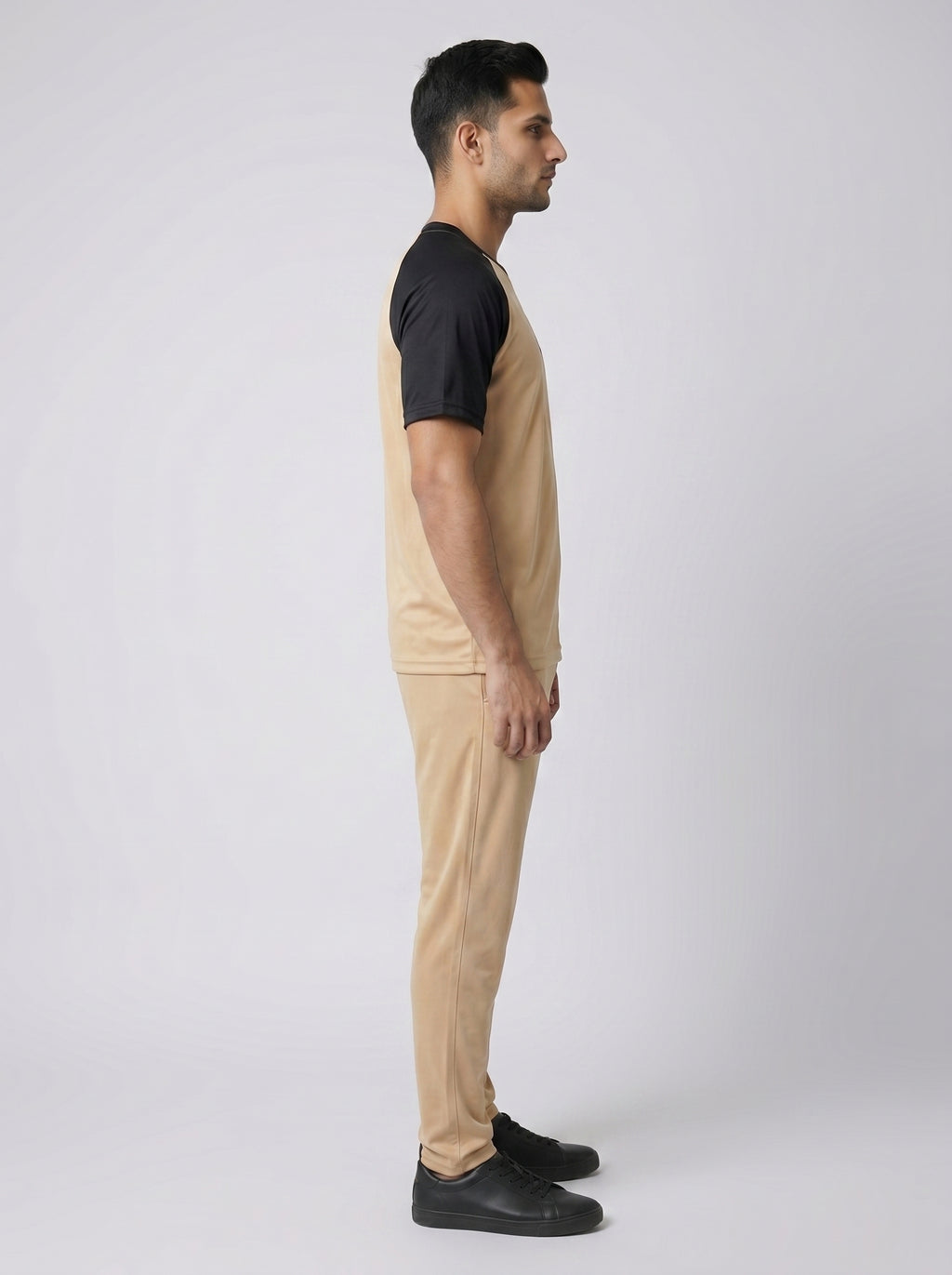 BEIGE & BLACK TRACKSUIT