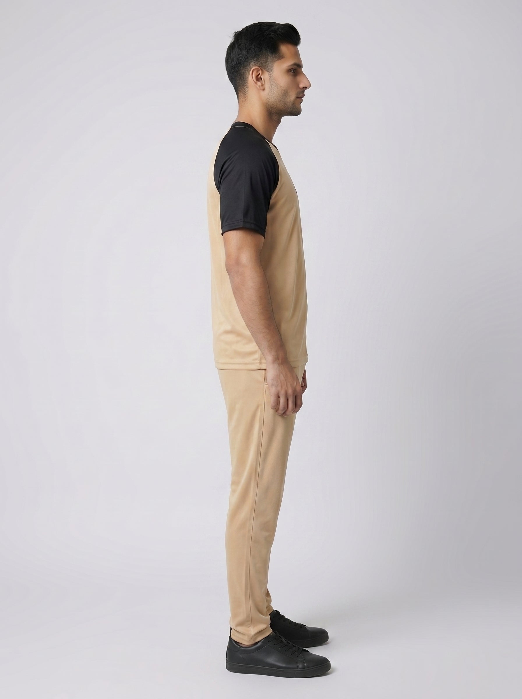 BEIGE & BLACK TRACKSUIT
